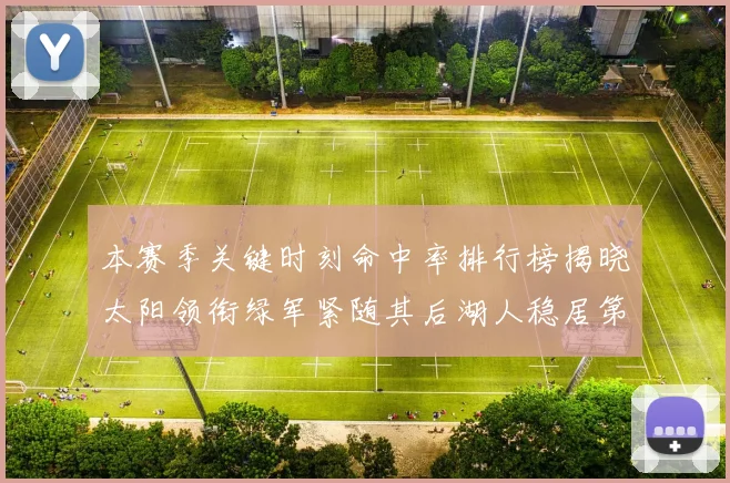 本赛季关键时刻命中率排行榜揭晓太阳领衔绿军紧随其后湖人稳居第五位